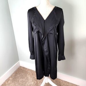 BCBG MAXAZRIA TARIN WOMEN'S DRESS OVERSIZED PULL OVER BLACK SIZE SMALL